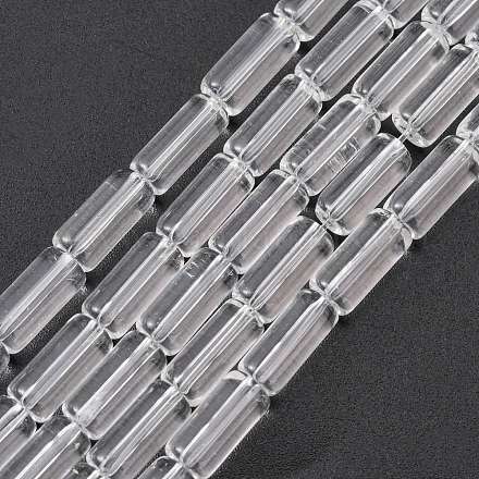 Claires et transparentes perles tube de fils de verre X-GST14-1