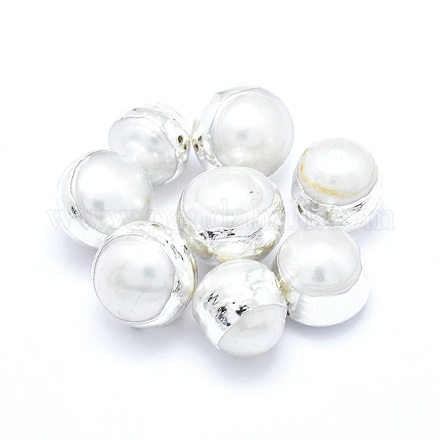 Perlas naturales abalorios de agua dulce cultivadas PEAR-G005-12P-1