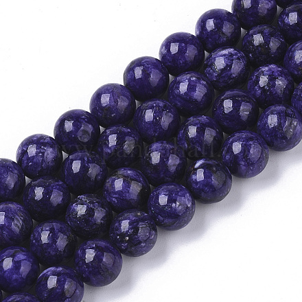 Chapelets de perles de charoite naturel G-S150-57-8mm-1