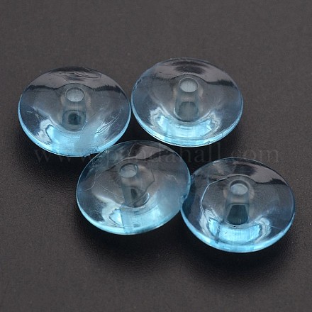 Faceted Rondelle Transparent Acrylic Beads TACR-P053-24A-1