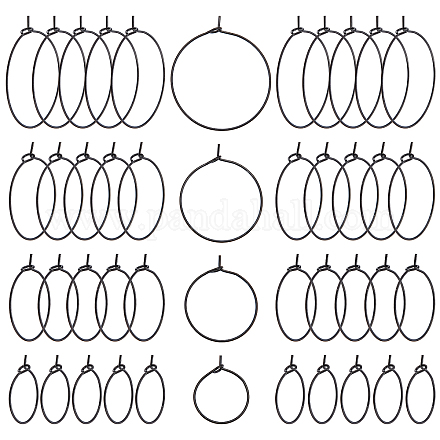 40 шт. 4 цвета фурнитура для сережек-колец из хирургической нержавеющей стали 316l STAS-PH0001-60B-1