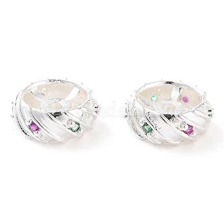 Латунные микропаве из прозрачного кубического циркония KK-U028-22S-1