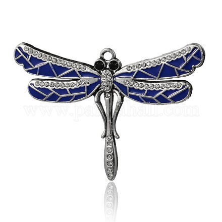 Libelle antikes Silber überzogene Legierung ENAM-J269-10AS-1