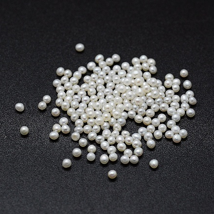 Perlas naturales abalorios de agua dulce cultivadas PEAR-K004-47E-1