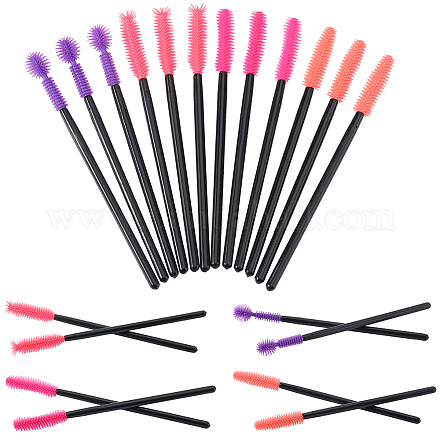 32 шт. 4 стиля пластиковых и силиконовых косметических кисточек для ресниц&nbsp;AJEW-GF0010-51-1