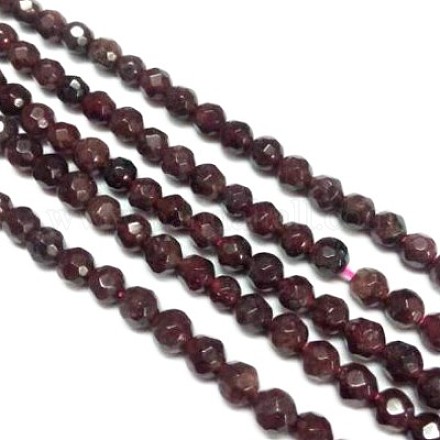 Natural Garnet Beads strands G-C065-8mm-2-1