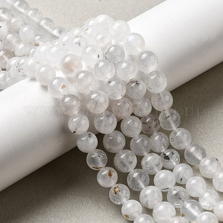 Бусины из натурального радужного лунного камня G-D340-A01-8mm-1