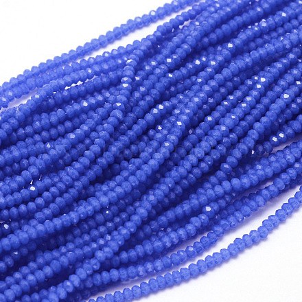 Faceted Rondelle Glass Beads Strands GLAA-M028-3mm-A04-1