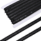 Polyester Ribbon, with Paillette, Black, 1/2 inch(13~14mm), about 10.94 Yards(10m)/Roll