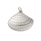 Brass Pendants, Shell Shape, Rack Plating, Long-Lasting Plated, Cadmium Free & Lead Free, with Jump Ring, Platinum, 21x24x3.5mm, Hole: 3mm