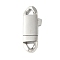 316 Surgical Stainless Steel Bayonet Clasps, Stainless Steel Color, 38.5x15x5.5mm, Hole: 5x5mm