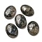 Natural Glaucophane Cabochons, Oval, 30x21.5~22x5~8.5mm