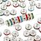 Brass Grade A Rhinestone Spacer Beads, Straight Flange, Rondelle, Silver, Mixed Color, 6mm, Hole: 1mm