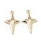 Alloy Pendants, Star Charms, Rack Plating, Cadmium Free & Lead Free, Golden, 27.5x17x3mm, Hole: 1.6mm
