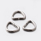 304 Stainless Steel Triangle Rings, Buckle Clasps, For Webbing, Strapping Bags, Garment Accessories, Stainless Steel Color, 9x10x1.5mm, Hole: 8x6mm