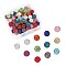 60Pcs 12 Colors Polymer Clay Rhinestone Beads, Pave Disco Ball Beads, Grade A, Round, Mixed Color, 10mm, Hole: 1.8~2mm, 6 Rows Rhinestone, PP15(2.1~2.2mm), 5Pcs/color
