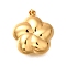 304 Stainless Steel Pendants, Flower Charm, Golden, 28.5x26x11mm, Hole: 3x5mm