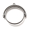Alloy Open Back Bezel Pendants, For DIY UV Resin, Epoxy Resin, Cadmium Free & Nickel Free & Lead Free, Flat Round, Gunmetal, 32x32.5x3.5mm, Hole: 1.4mm