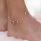 Alloy Tassel Anklets for Women, Golden, Star, 8-5/8 inch(220mm)