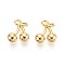 Brass Charms, Cherry, Nickel Free, Long-Lasting Plated, Real 18K Gold Plated, 11.5x9.5x3.5mm, Hole: 1.4mm