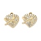 Alloy Pendants, Heart Charms, UV Plating, with Rhinestone, Golden, 17.5x16.5x4mm, Hole: 1.6mm
