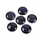 Synthetic Blue Goldstone Cabochons, Half Round/Dome, 25x7~8mm