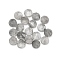 Natural Cloudy Quartz Cabochons, Faceted, Half Round, 6~6.5x2.5~3mm