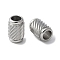 304 Stainless Steel Beads, Column, Anti-Tarnish, Stainless Steel Color, 8x5mm, Hole: 3mm