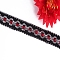 Polyester Ribbon, Clothing Ornament, Silver, 5/8 inch(15mm), about 20Yard/bundle