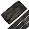Polyester with PT Paillette Lace Trim Ribbon, Clothing Accessories, Black, 35x1mm