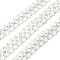 Filigree Polyester Lace Trim, Wavy Trimming for Home Textile Decoration, White, 1/2 inch(12mm), about 80.00~90.00 Yards(73.15~82.296m)/Roll