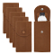 NBEADS 6 Pcs Velvet Watch Pouch, Watch Storage Bag Watch Travel Case Portable Watch Organizer with Insert Velvet Card for Jewelry Watch Organizer, 5.3x2.8Inch, Saddle Brown
