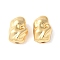Nuggets Brass Beads, Rack Plating, Lasting Plated, Nickel Free, Real 18K Gold Plated, 12x8x6mm, Hole: 1.4mm