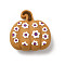 Silicone Beads, Brown, Pumpkin, 31x30.5x17mm, Hole: 2.7mm