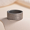 Stainless Steel Finger Rings for Men, Antique Silver, 12mm, Inner Diameter: 19mm