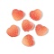 Imitation Candy Food Style Resin Cabochons, Heart, Gradient Color, Tomato, 9.5x10x5mm