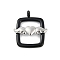 304 Stainless Steel Pendants, Rectangle with Heart and Wing Charm, Black, 24.5x21x4.5mm, Hole: 3mm