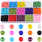 SUNNYCLUE 1 Box 195G 6/0 Seed Beads 4mm Friendship Bracelet Seed Beads Kit Beading Craft Beads Glass Seed Bead Small Glass Spacer Loose Beads for Jewelry Making DIY Earrings Bracelets Necklace