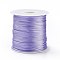 Nylon Rattail Satin Cord, Lilac, 1mm, about 87.48 yards(80m)/roll
