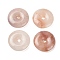 Natural Xinjiang Golden Silk Jade Pendants, Donut/Pi Disc Charms, 30x7mm, Hole: 3.8~4mm