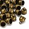 Brass Cord Ends, Antique Bronze, 10x8mm, Hole: 1mm