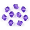 Transparent Acrylic Beads, Bicone, Dark Violet, 8x7.5mm, Hole: 1.6mm