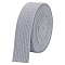 5 Yards Polyester Ribbon, Clothes Accessories, Light Grey, 1-1/2 inch(38mm)