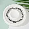 Tarnish Resistant Rectangle 201 Stainless Steel Chain Bracelets, with Lobster Claw Clasps, Stainless Steel Color, 8-1/2 inch(215mm)