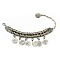 Vintage Style Alloy Coin Tassel Anklets for Women, Antique Silver, 6-3/4 inch(170mm)