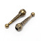 Alloy Cord Ends, Microphone, Antique Bronze, 32.5x9mm, Inner Diameter: 4mm