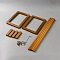 Wooden Book Storage Holders, Sienna, 330x210x145mm