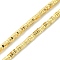 Electroplated Synthetic Non-magnetic Hematite Beads Strands, Hexagon, Light Gold Plated, 3x2.8x1mm, Hole: 1.2mm, about 408pcs/strand, 16.06''(40.8cm)