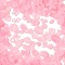 Frosted Transparent Acrylic Beads, Mixed Shapes, Pink, 7~30x9~40x4~11mm, Hole: 1~2mm