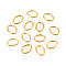 Iron Open Jump Rings, Oval, Golden, 7x5x0.9mm, Inner Diameter: 3x5mm, 300pcs/bag